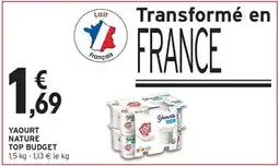 Intermarché Express Top budget - yaourt nature top offre