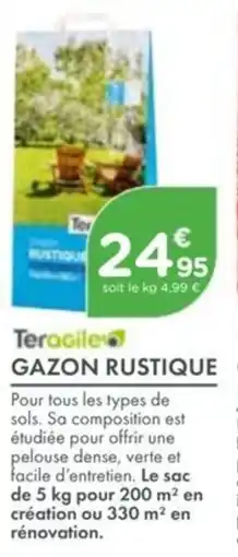 Point Vert Teragile gazon rustique offre