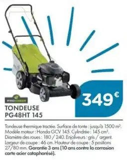 Point Vert Tondeuse pg48ht 145 offre