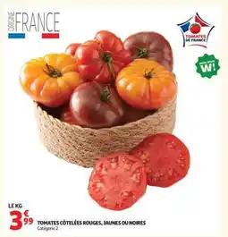 Auchan TOMATES CÔTELÉES ROUGES, JAUNES OU NOIRES offre