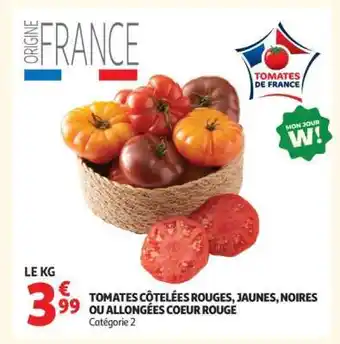 Tomates côtelées rouges, jaunes, noires ou allongées coeur rouge