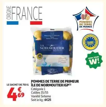 POMMES DE TERRE DE PRIMEUR ÎLE DE NOIRMOUTIER IGP