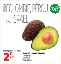 Auchan AVOCATS MÛRS À POINT offre
