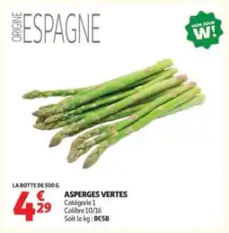 Auchan Asperges Vertes offre