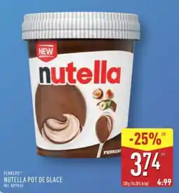 ALDI NUTELLA POT DE GLACE offre