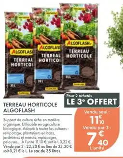 Point Vert Terreau horticole algoflash offre