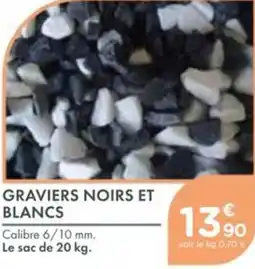 Point Vert Graviers noirs et blancs offre