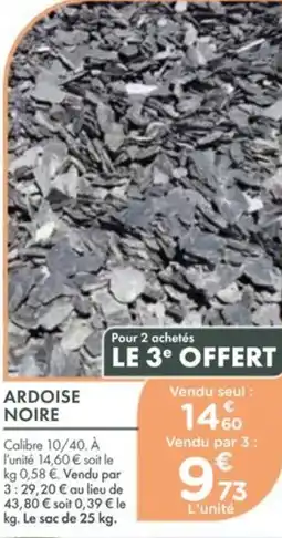 Point Vert Ardoise noire offre