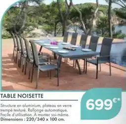 Point Vert Table noisette offre