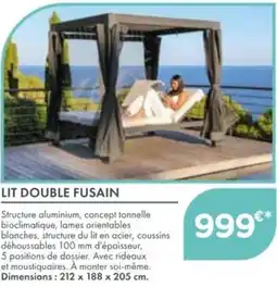 Point Vert Lit double fusain offre