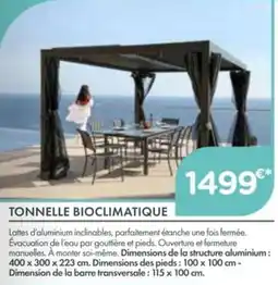 Point Vert Tonnelle bioclimatique offre