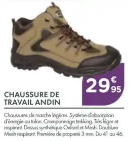Point Vert Chaussure de travail andin offre