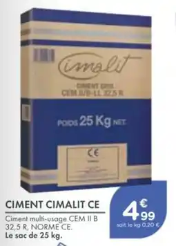 Point Vert Ciment cimalit ce offre