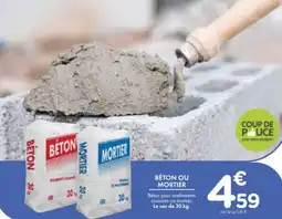 Point Vert Béton ou mortier offre