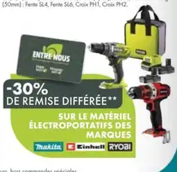 Point Vert Sur le matériel électroportatifs des marques offre