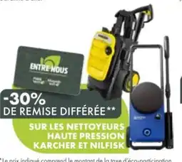 Point Vert Sur les nettoyeurs haute pression karcher et nilfisk offre