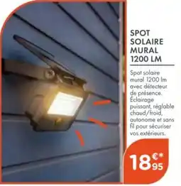 Point Vert Spot solaire mural 1200 lm offre