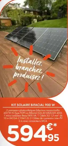 Point Vert Kit solaire bifacial 900 w offre
