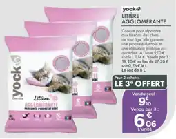 Point Vert Yock litière agglomérante offre