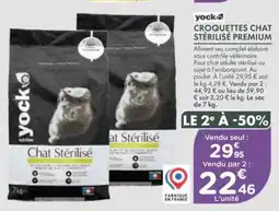Point Vert Yock croquettes chat stérilisé premium offre