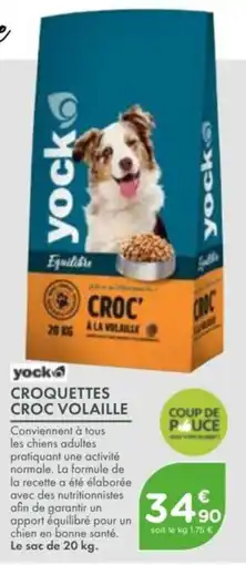 Point Vert Yock croquettes croc volaille offre
