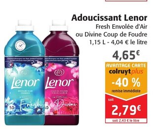 Promo Adoucissant Dilue Grand Air Soupline Chez Migros