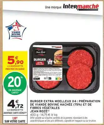 BURGER EXTRA MOELLEUX X4