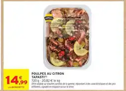 Intermarché Hyper POULPES AU CITRON TAPAS offre