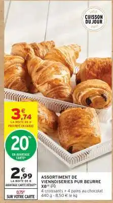 Intermarché Hyper Assortiment de Viennoiseries Pur Beurre offre