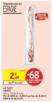 Intermarché Hyper Le fuet offre