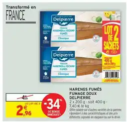 Intermarché Hyper Harengs Fumés Fumage Doux Delpierre offre
