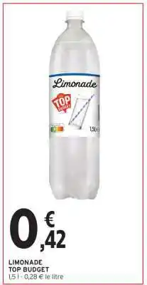 Intermarché Hyper LIMONADE TOP BUDGET offre