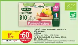 Intermarché Hyper LES RÉCOLTES BIO POMMES FRAISES offre