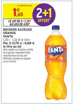 Intermarché Hyper Boisson gazeuse orange Fanta offre
