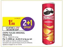 Intermarché Hyper Chips Tuiles Original Pringles offre