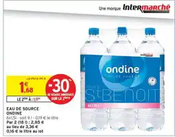 Intermarché Hyper EAU DE SOURCE ONDINE offre