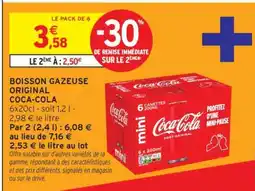 Intermarché Hyper BOISSON GAZEUSE ORIGINAL COCA-COLA offre