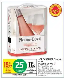 Intermarché Hyper AOP CABERNET D'ANJOU ROSÉ offre