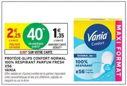 Intermarché Hyper Protège-slips Confort Normal 100% Respirant Parfum Fresh X56 offre