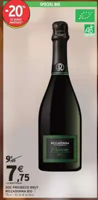 Intermarché Hyper DOC Prosecco Brut Riccadonna Bio offre