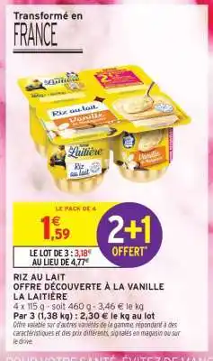 Intermarché RIZ AU LAIT offre