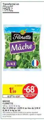 Intermarché Mâche Florette offre