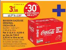 Intermarché BOISSON GAZEUSE ORIGINAL COCA-COLA offre