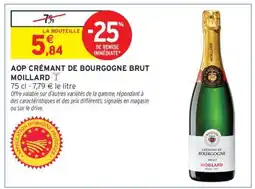 Intermarché AOP** Crémant de Bourgogne Brut 'Moillard' offre