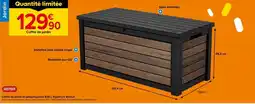 Castorama KETER Coffre de jardin en polypropylène 630 L Signature Walnut offre