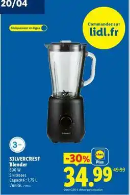 Lidl SilverCrest Blender offre