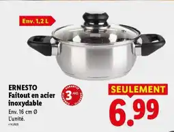 Lidl ERNESTO Faitout en acier inoxydable offre