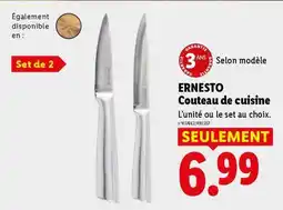 Lidl ERNESTO Couteau de cuisine offre
