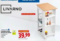 Lidl LIVARNO HOME Desserte de cuisine offre