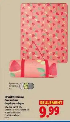 Lidl LIVARNO home Couverture de pique-nique offre